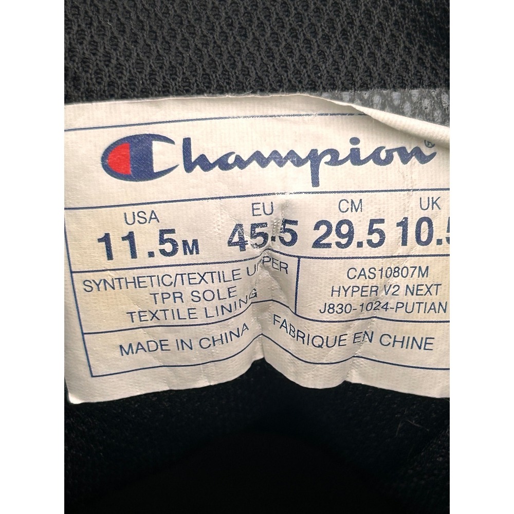 Champion Hyper V2 Next Mens 11.5 Sneakers Red White Blue CAS10807M Low Top Shoes - Picture 7 of 7